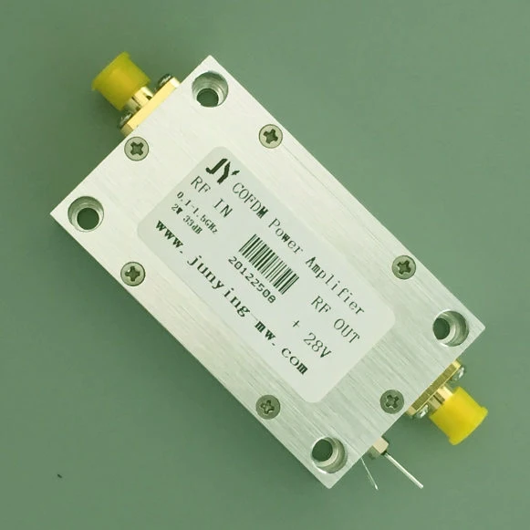 

DVB-T COFDM LTE Picture Transmission Power Amplifier 0.1-1.5G 1.4G UAV Power Amplifier 2W 28V