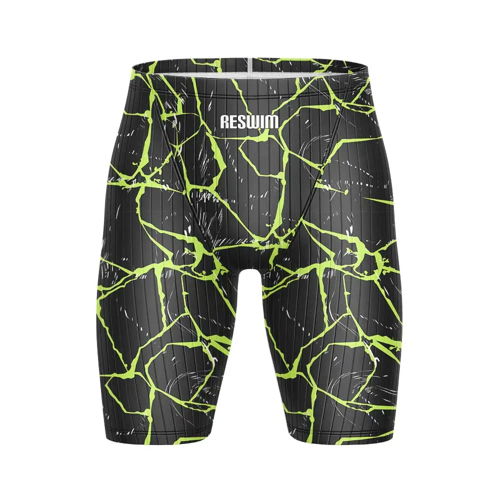 2025 Men's Swimwear Swimming Trunks Professional Athletic Jammers Swimsuit Durable Training Swim Surf Shorts Beach Tights Shorts