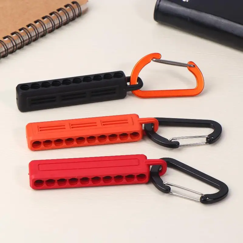 10*2cm Hex Shank Screwdriver Bit Holder Portable 10 Holes Storage Case Organizer Screw Driver Head Drill Bits Stand Case Tools