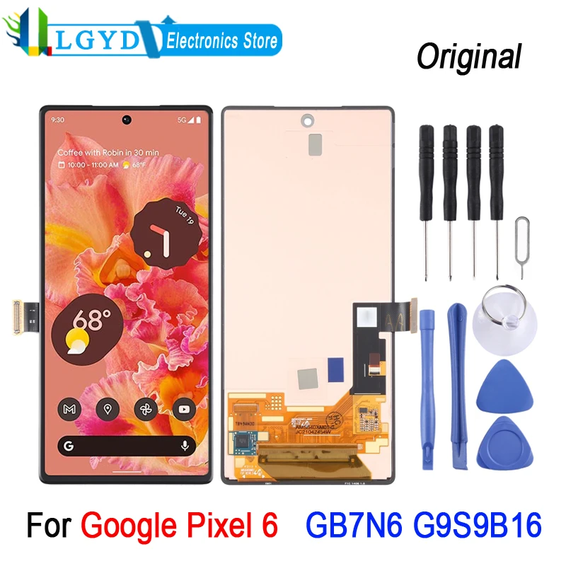 

AMOLED LCD Screen For Google Pixel 6 GB7N6 G9S9B16 LCD Display and Digitizer Full Assembly Repair Spare Part