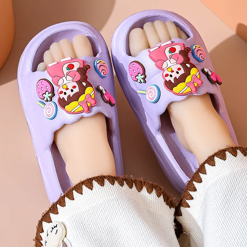 New Summer Children Slippers for Girls Cute Soft Soled Anti-skid EVA Indoor and Outdoor Home Furnishings Zapatos Niña chausson