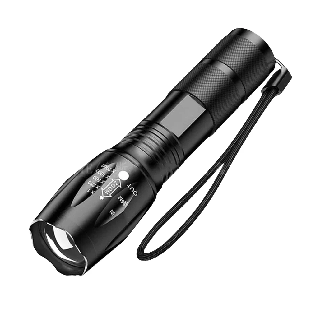 Flashlight Ultra Bright Torch T6 Camping Light 5 Switch Mode Waterproof Zoomable Bicycle Light