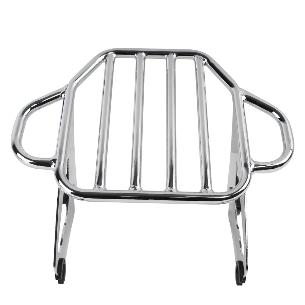 رف أمتعة قابل للفصل من الكروم لدراجة Harley Touring Road King Street Glide FLHX FLHR - معدات السفر للدراجات النارية 2009-2025 #3