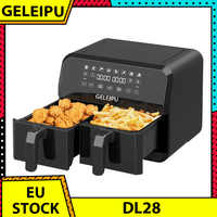 GELEIPU DL28 8 Quarts Air Fryer, 8 Cooking Presets, Dual Nonstick & Dishwasher-safe Basket, 5mins Auto Off, 1700W Power, Bake