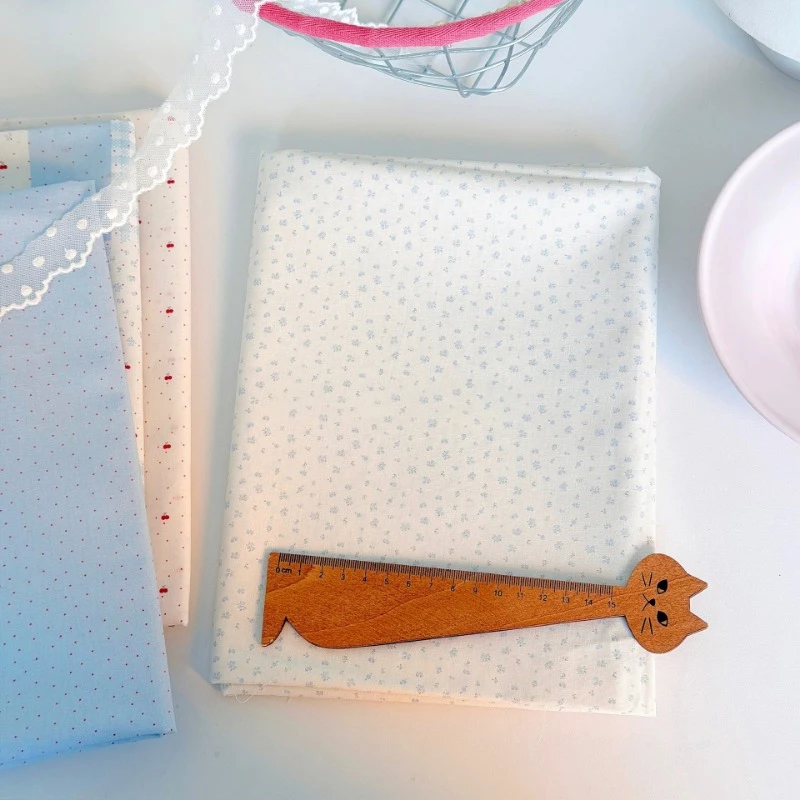 Korean Style Plain Pure Cotton Printed Fabric for Sewing