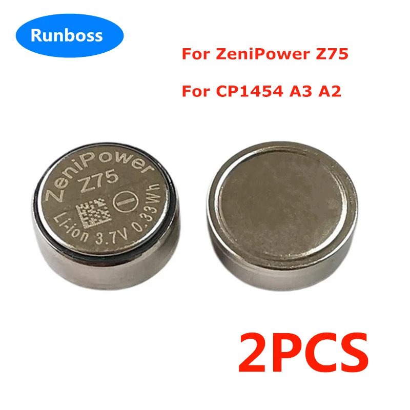 2PCS/Lot 1454 Zenipower Z75 89mAh New Battery for Samsung Gear IconX & 2018 TWS Bluetooth Headset Earphone CP1454