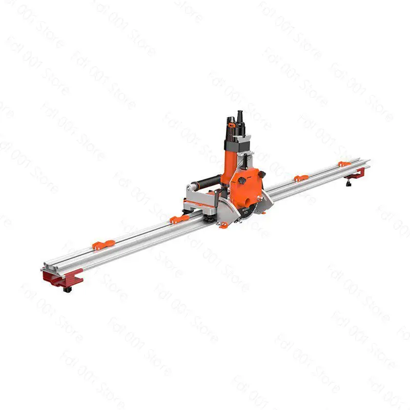 Electric track tile cutting machine, rock slab stone floor tile multi-functional 45-degree chamfer straight cutting machine