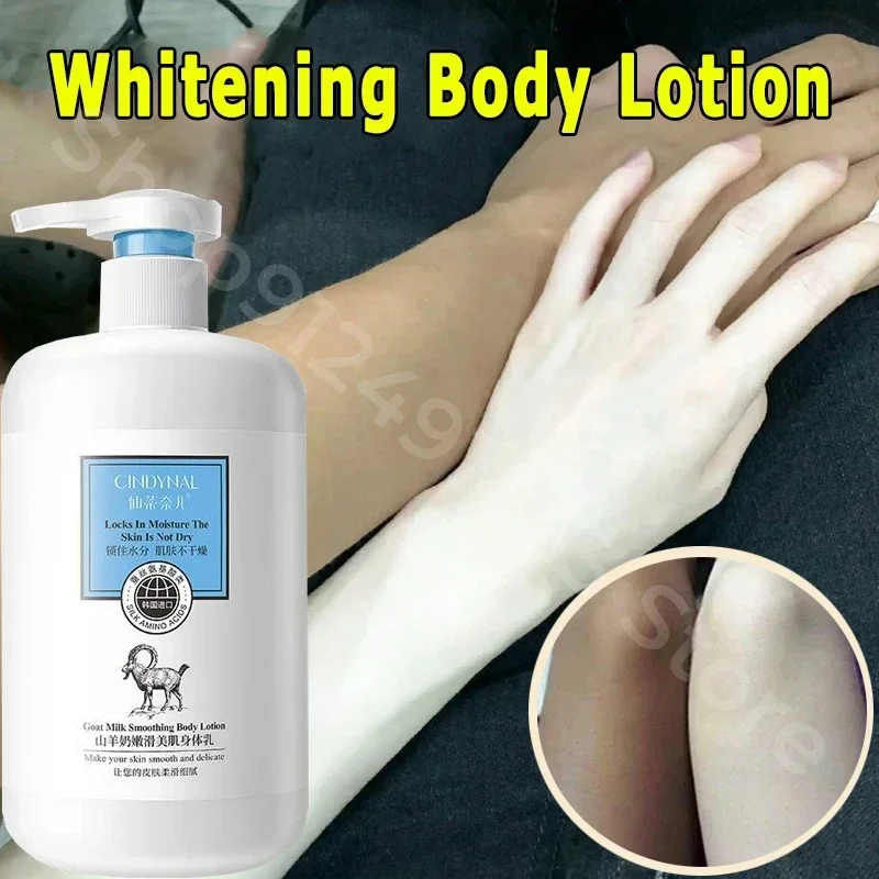 500ML Goat MilkBody Lotion Long-Term Whitening Moisturizing Body Care Shower Gel Improve Dark Suitable Dark Skin Body Lotion