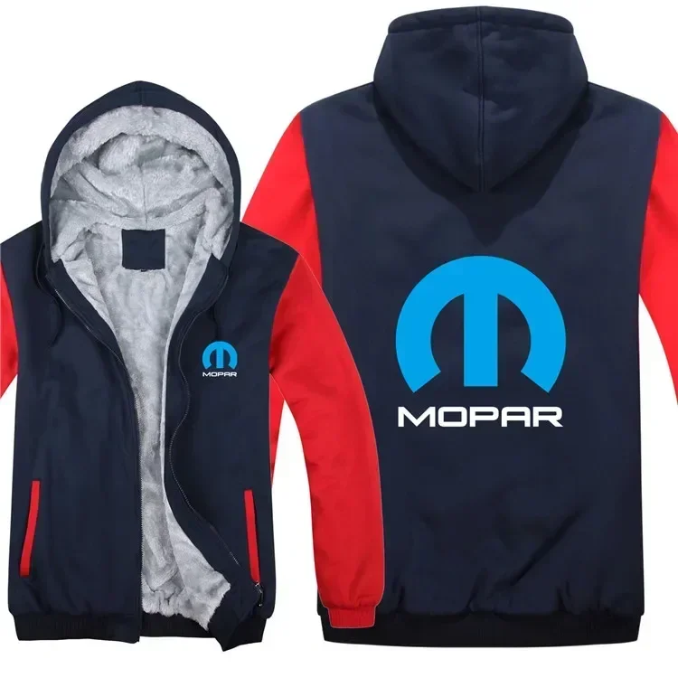 Novo inverno mopar hoodies masculino moda casaco de lã forro jaqueta mopar moletom quente com capuz casaco masculino