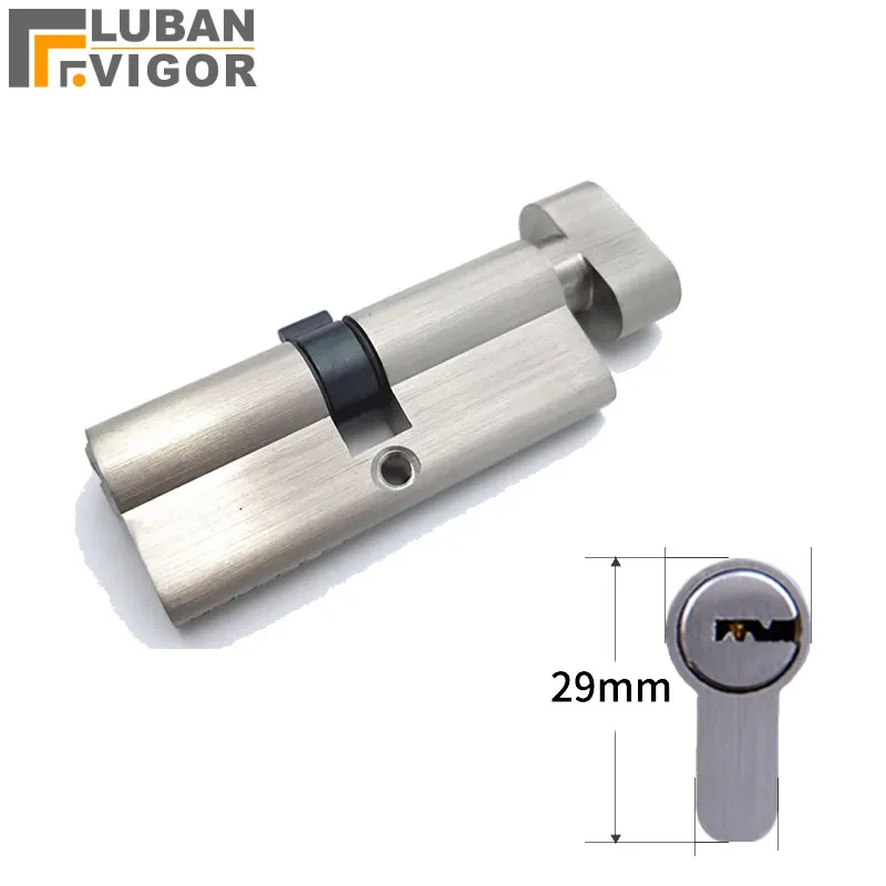 Household wooden door lock core Height 29mm Material zinc alloy 5 keys Rugged and durable Length 70MM 80MM 90MM lock cylinder