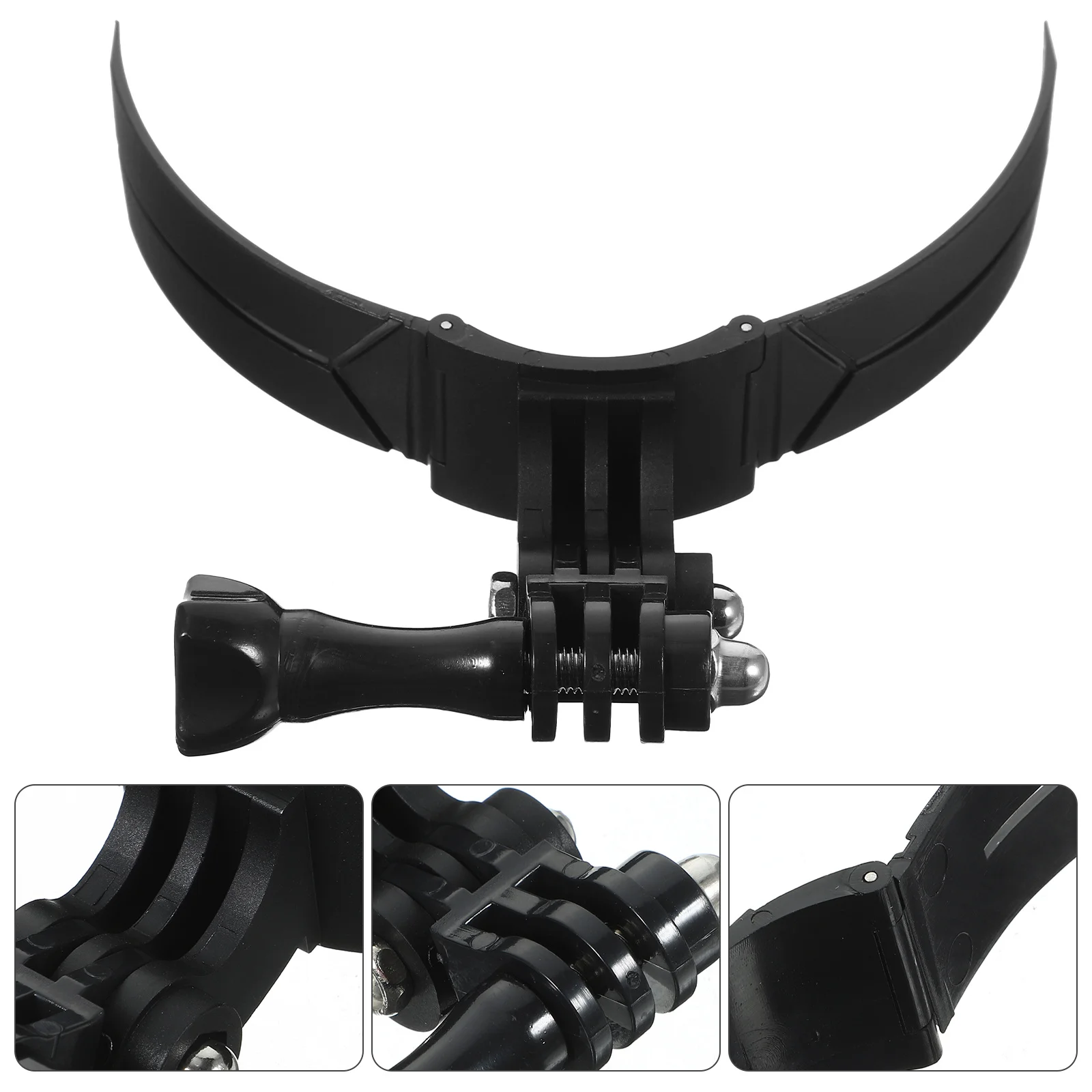 مجموعة أدوات تثبيت الذقن للدراجات النارية العالمية، بناء ABS قوي يدعم كاميرات الحركة والأجهزة بشكل آمن بدون أدوات