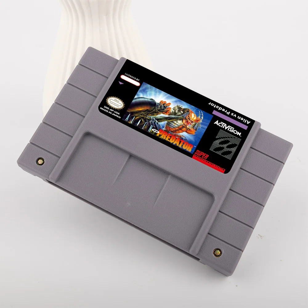 Alien vs Predator Action Game for SNES 16 Bit Game Card for USA NTSC Version SNES video Game Console FOR Nintendo