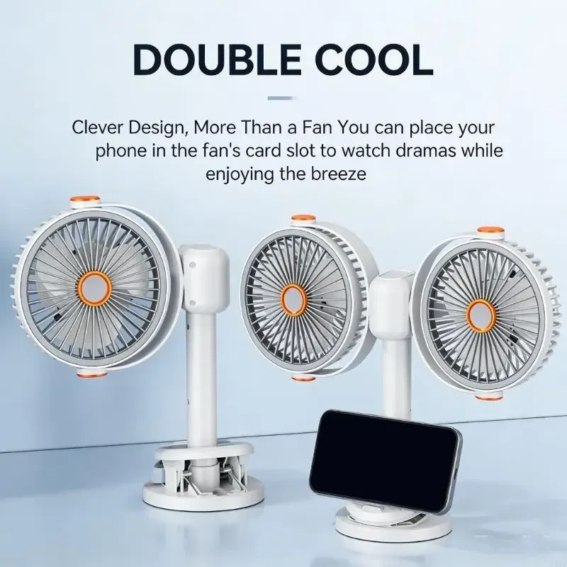 

The Usb Powered Dual Fan Can Be Adjusted In Speed And Is Suitable For Use In Desktops Bedrooms Offices And Camping Environments