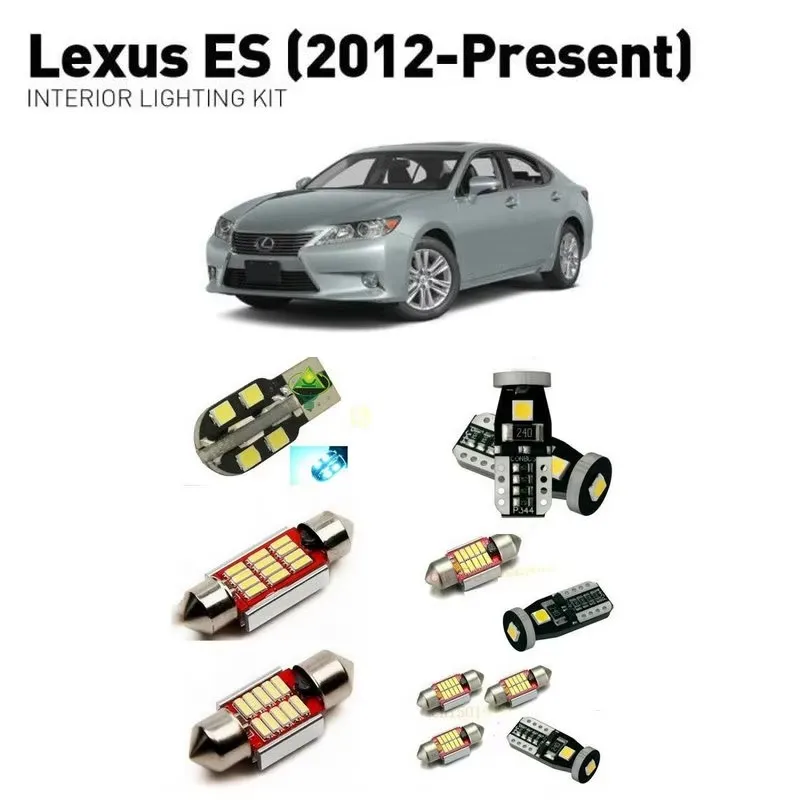 

For Lexus es 2012+ 11pc Car Led Interior Lighting Auto automotive light bulbs lamp for cars error free