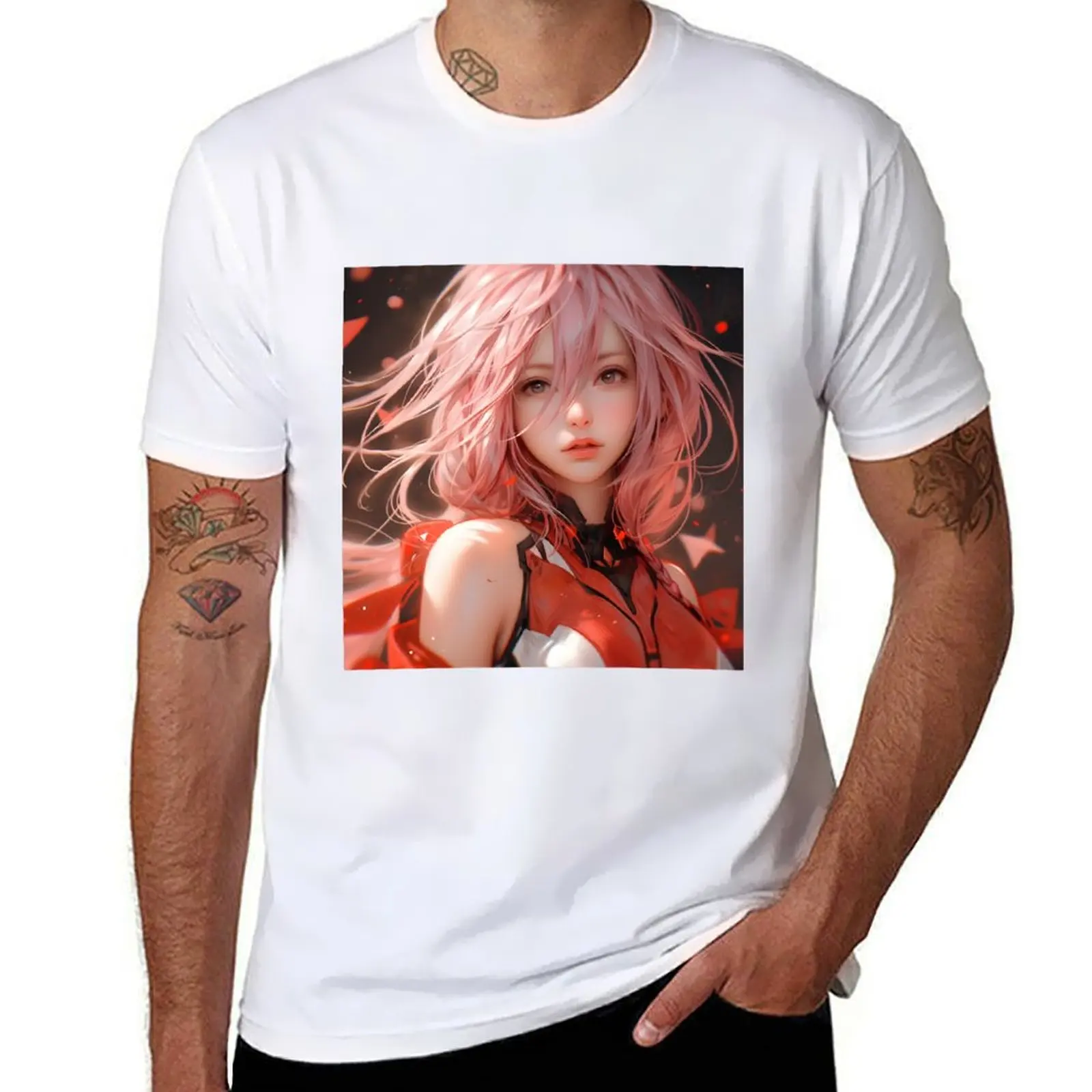 

Inori GC Cute Anime Girl T-Shirt g man t shirts for men funny t shirts dark humor t shirt man casual T-shirt