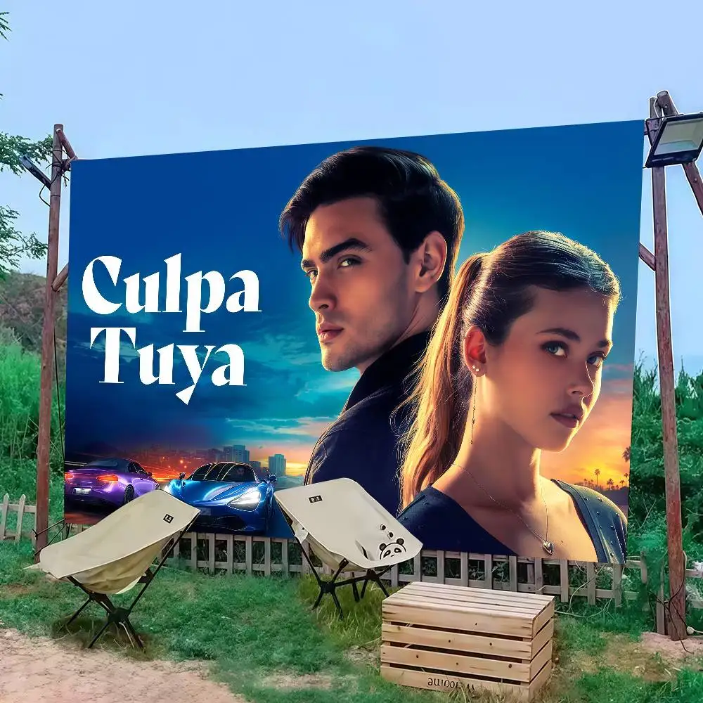 

Hot Movie C-CulpaS Tuya Flag Decoration Outdoor Picnic Party Home Camping Party Art Hanging Banner