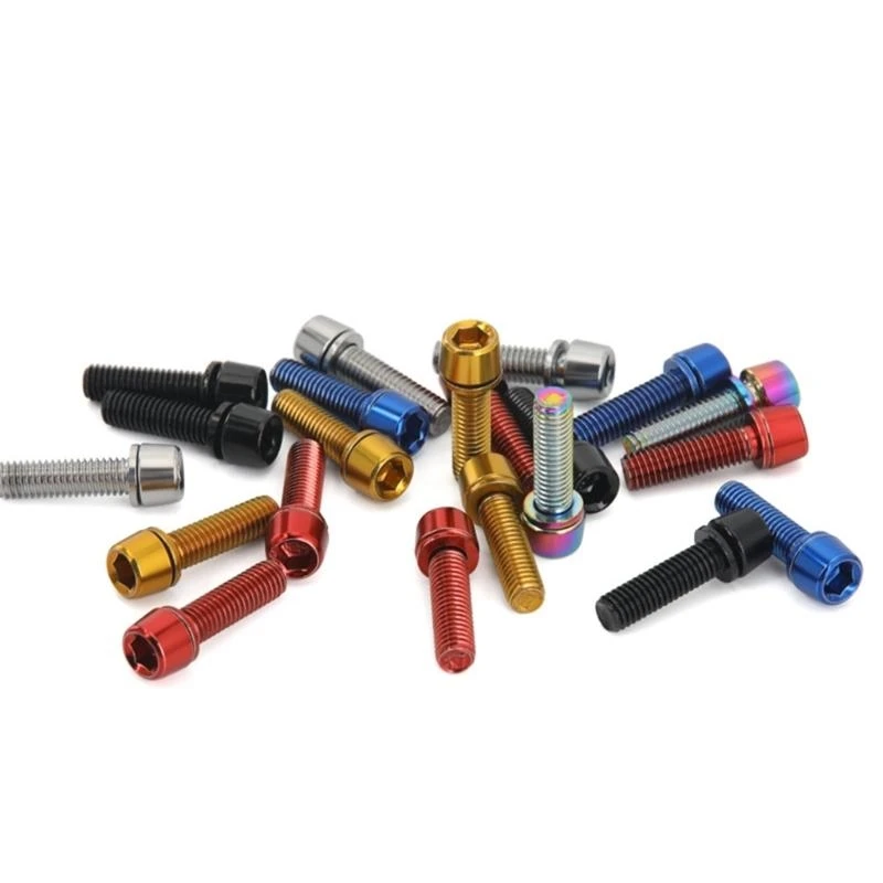 High Strength Mixture Steel Bike Hand Screws ​ accuracy Milling PVD Color Coating Secure Fastening Solution