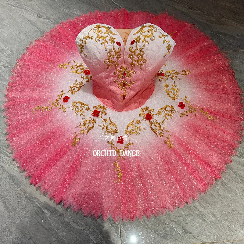 ชุดบัลเลต์สีชมพู BT2506991 สำหรับเด็ก ผู้หญิง และผู้ใหญ่ ขนาดและสีตามสั่ง
