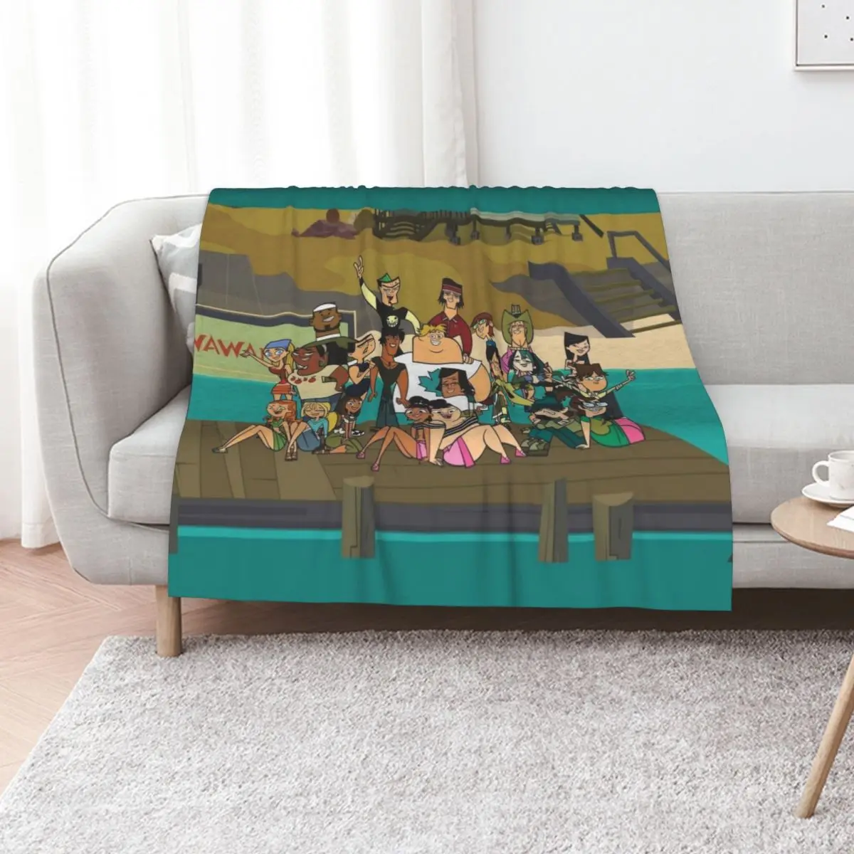 

Welcome to Total Drama Island Throw Blanket Soft Beds Large Cute Heavy Blankets