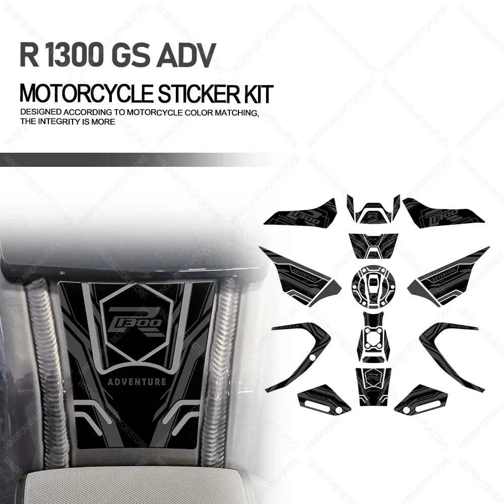 

Motorcycle Accessories Tank Pad 3D Gel Epoxy Resin Stickers Kit Anti-Slip Waterproof Sticker For R 1300 GS r1300gs ADV