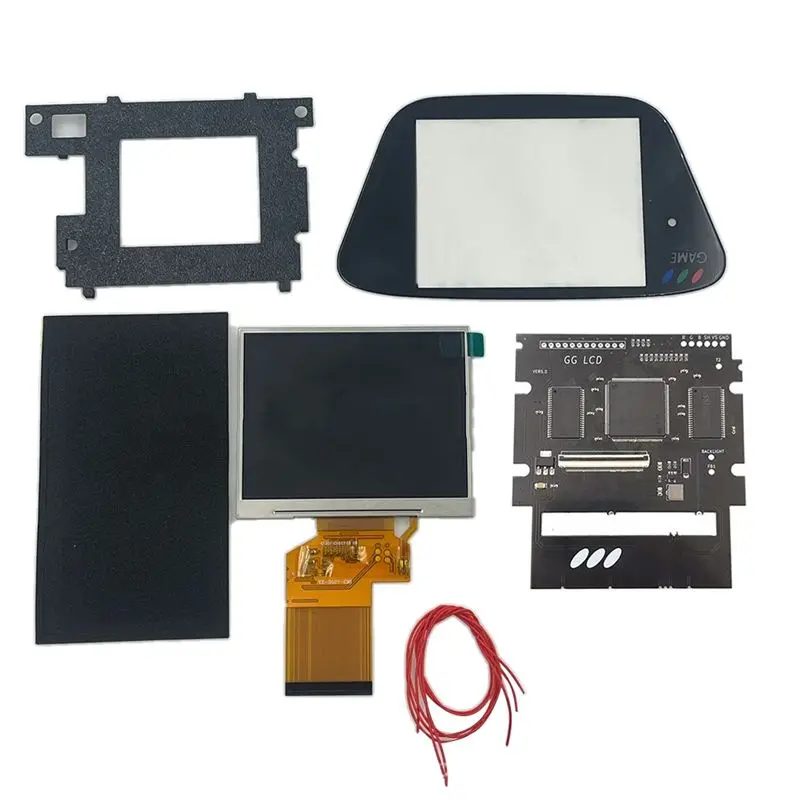 B16C-LCD Screen For SEGA Game Gear Highlit Full Display VGA Out Mod Highlight Adjustable Brightness LCD Kits For SEGA GG