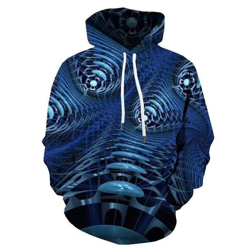 Electronic Information Hoodie Men's Clothes Cool Technology 3D Printed Pullover Sweatshirt Personality Streetwear Unique Hoodies