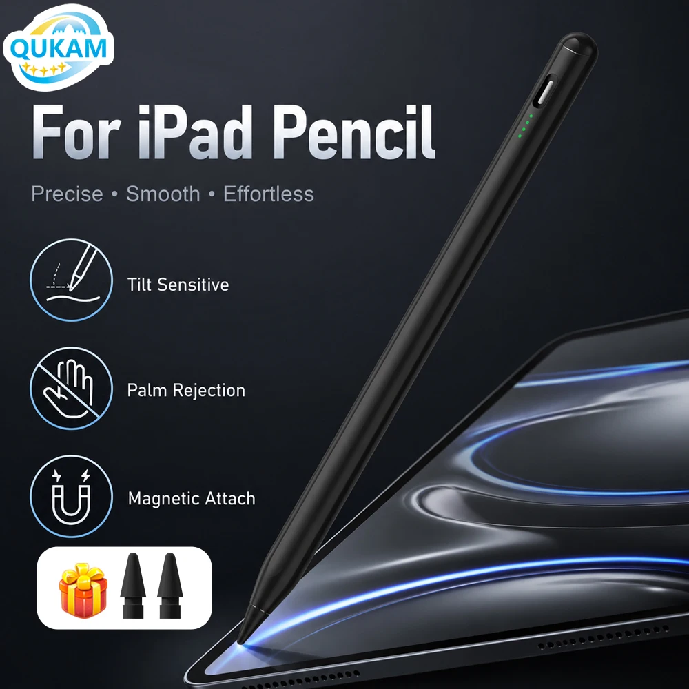 

New Stylus Pen For Apple Pencil 2 Magnetic Pen & Palm Rejection For iPad 6/7/8/9/10/11th Gen Air 4 5 Pro 13 12.9 11 Mini 7/6/5