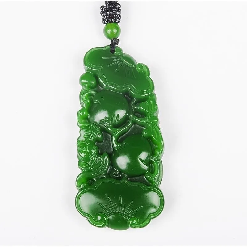 Ruyi Pendant, Spinach Green Birthday Peach Ruyi Pendant Pendant.