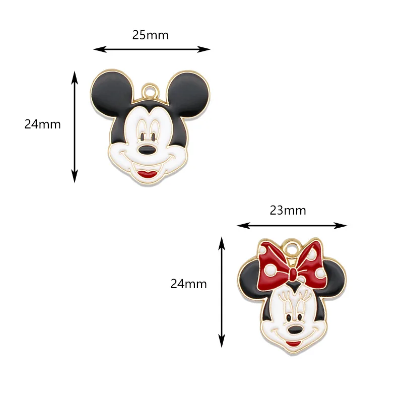 Disney Mickey Minnie simpatico cartone animato topolino gioielli collana ciondolo piccolo ciondolo accessori materiali fatti a mano fai da te