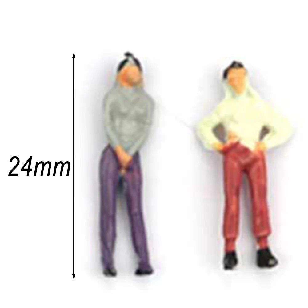 100PCS 1:75 / 1:87 / 1:100 Volledige Zittende Kleine Persoon Zandtafel Gebouw Model Materiaal Kleur Figuur Handgemaakte DIY Accessoires