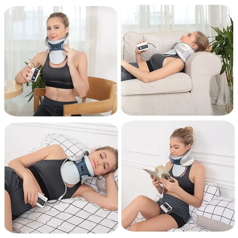 cervical neck traction device decompression belt portable neck stretcher physical therapy equipments pain relief