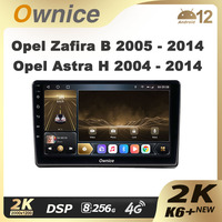 Ownice K6+ 2K for Opel Zafira B 2005 - 2014 for Opel Astra H 2004 - 2014 Car Radio Multimedia Navi Stereo GPS Android 12 8+256G