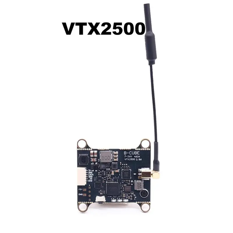 Y44A 5.8G VTX 2500mW 48CH Video Transmitter Input Voltage 7-26V for Long Range RC Airplane FPV Drone