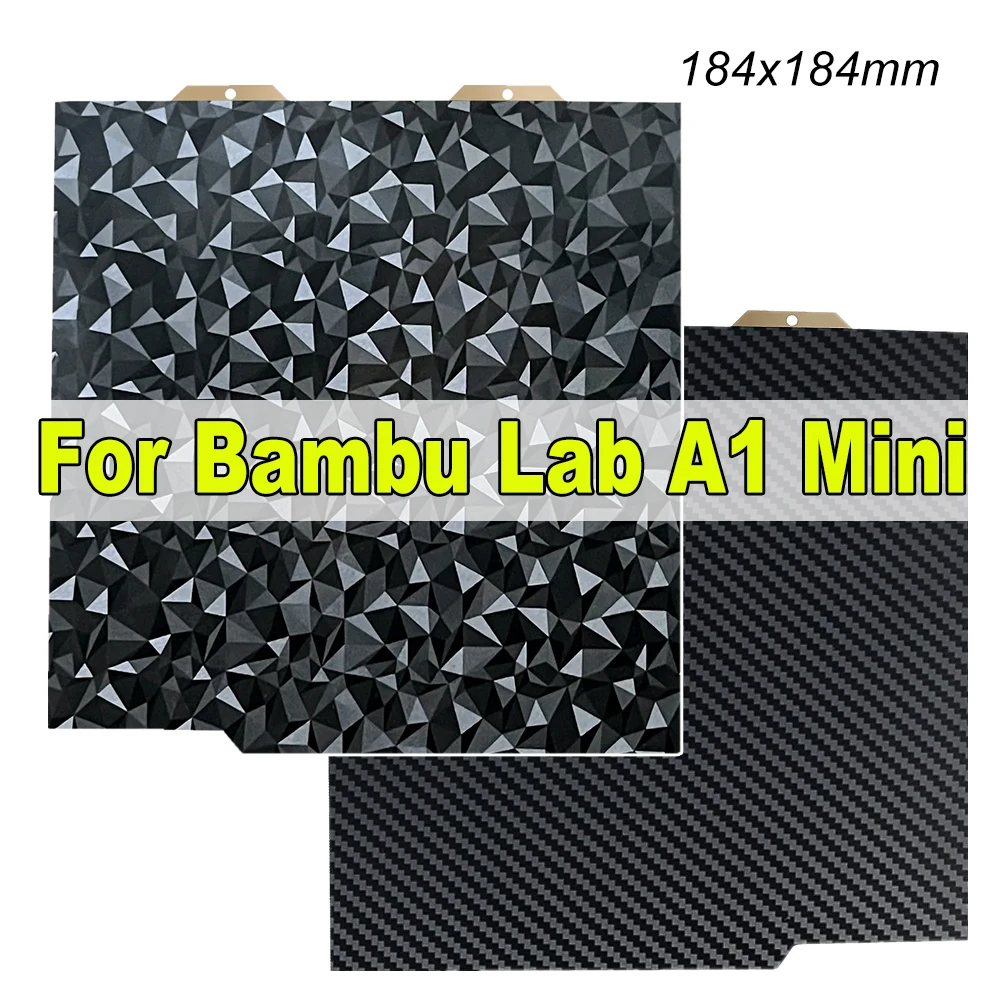 

Разборная пластина PEO PET для Bambu Lab A1 Mini PEI Лист пластин 184x184 мм Двусторонняя платформа с подогревом Bambulab A1-Мини Лист пружинной стали