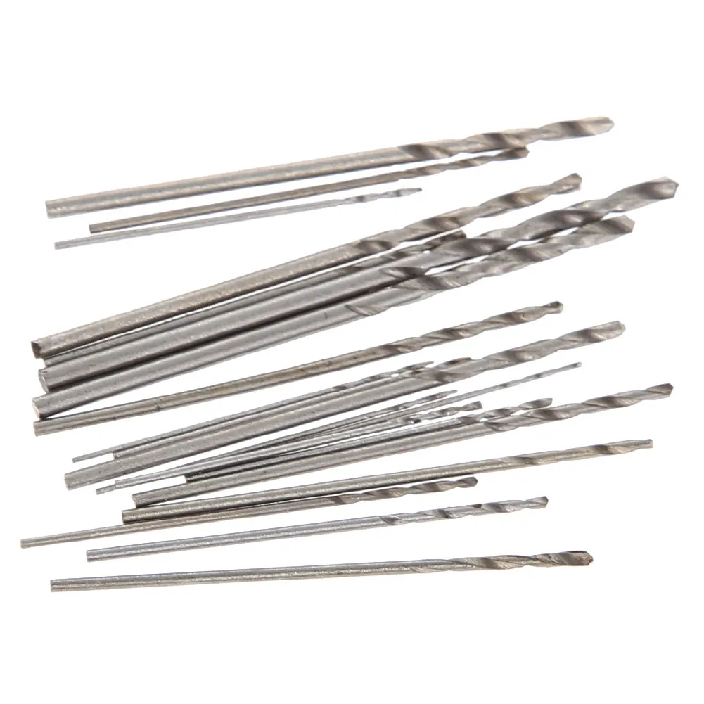 

20pcs/set Hole Opener Drill High Speed Steel 0.3-1.6mm Twist Drill Bit Wear-resistant Effort Saving for Hardwood Plastic Rubber