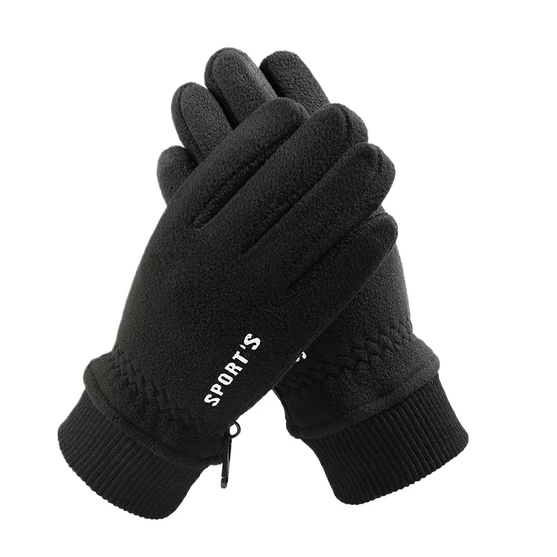 Warm Gloves Made of Fleece Thin Design for Spring and Autumn Windproof Cold Proof Anti Slip Cycling Sports Warm and Soft