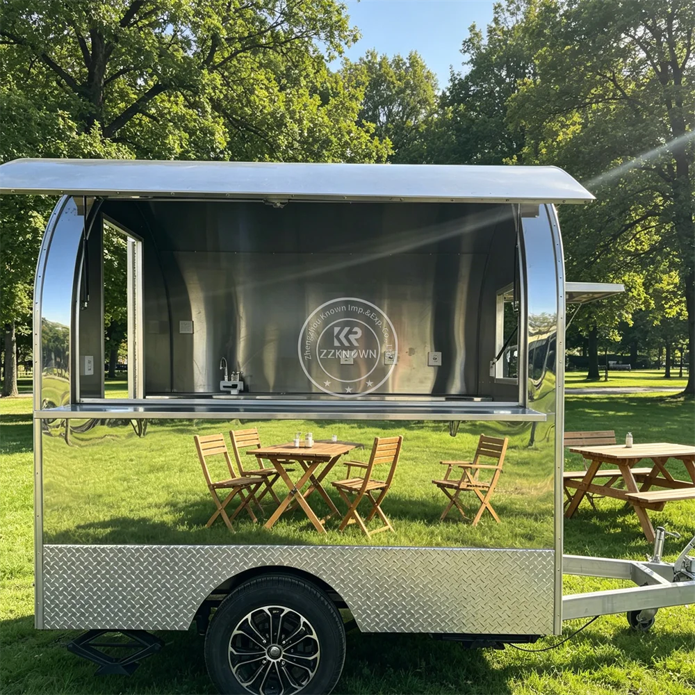 

Street Food Trailer Fully Equipped Kitchen Trailer Mobile Ice Cream Trailer Taco Fast Food Truck Trailer With Full Kitchen