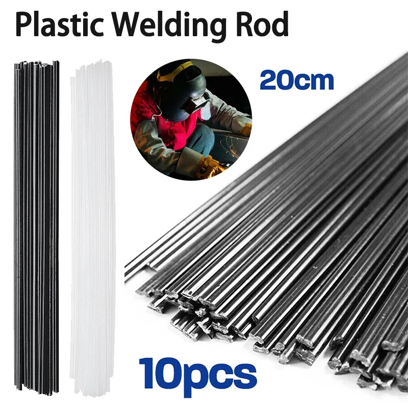 Varillas de soldadura de plástico, varillas de soldadura de polipropileno de 20CM, varillas de electrodos, accesorios de soldadura para reparación de parachoques de coche, 10/50 Uds.