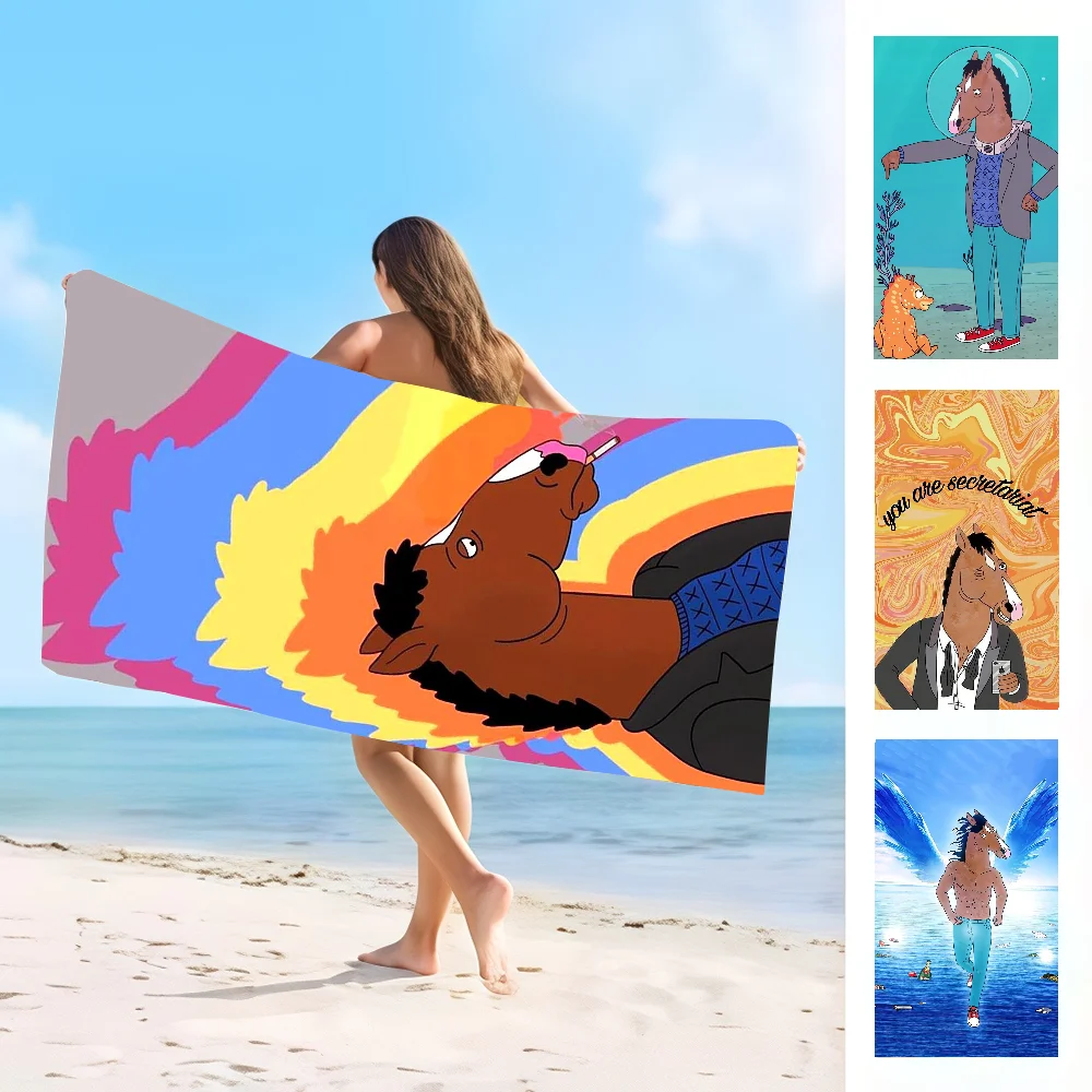 

Funny cartoon H-Horseman Towel Absorbent microfiber beach towel，quick drying, for swimming, camping, yoga and outdoor beach