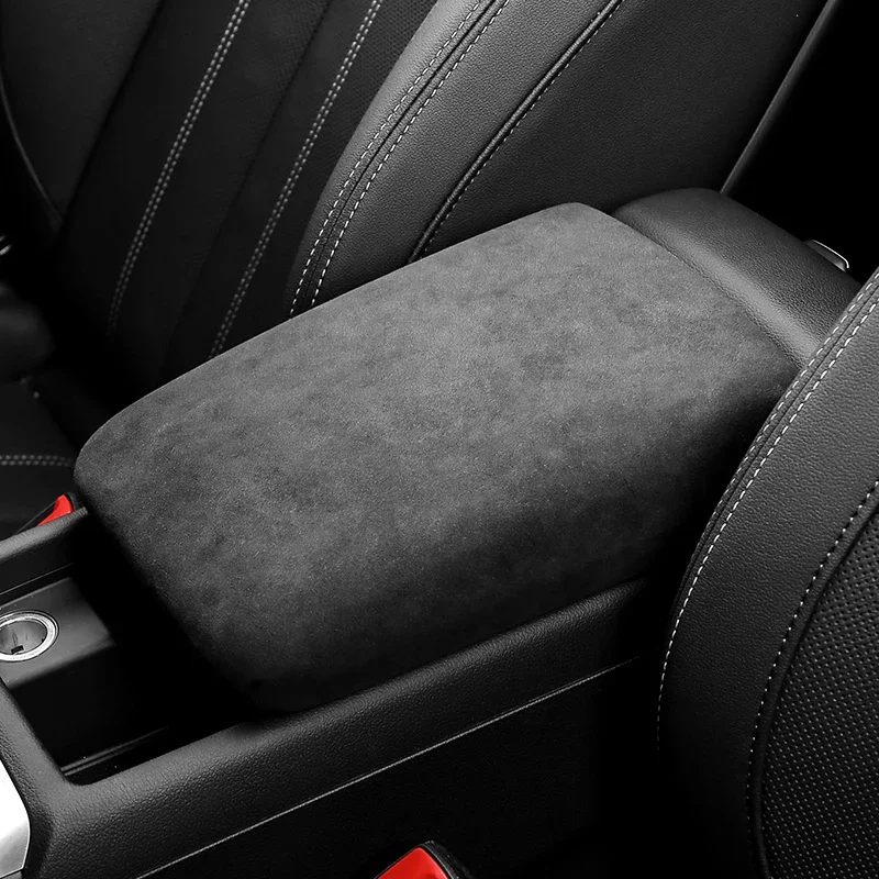 

For Audi A4 A5 S4 S5 2017 2018 2019 2020 2021 2022 Suede Car Trim Interior Armrest Box Shell Sheath Cover