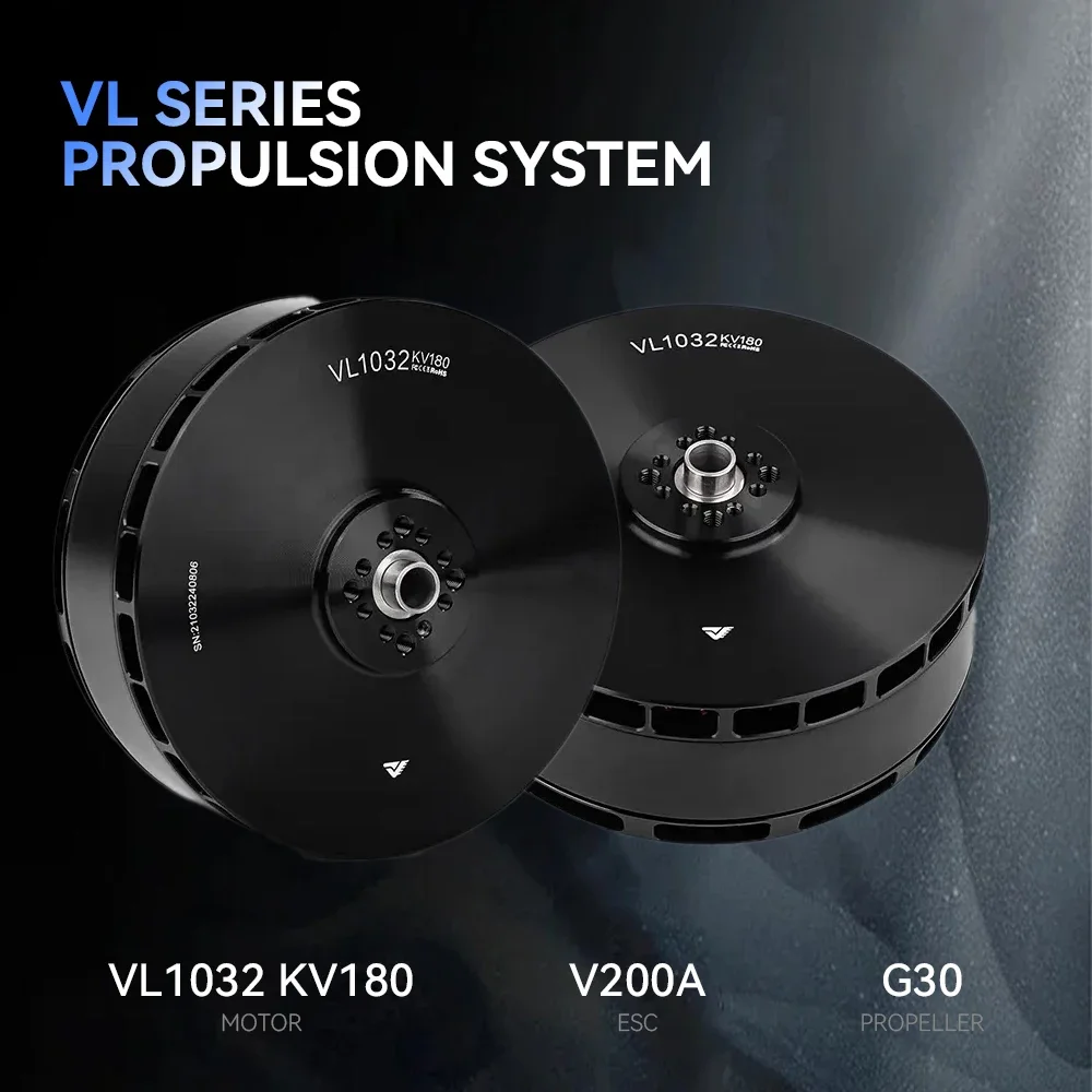 T-MOTOR VL1032 VTOL Drone Brushless Motor with 32kg Max Thrust For UAV Propeller Locking Function, Fit V200A FOC ESC - Image 2