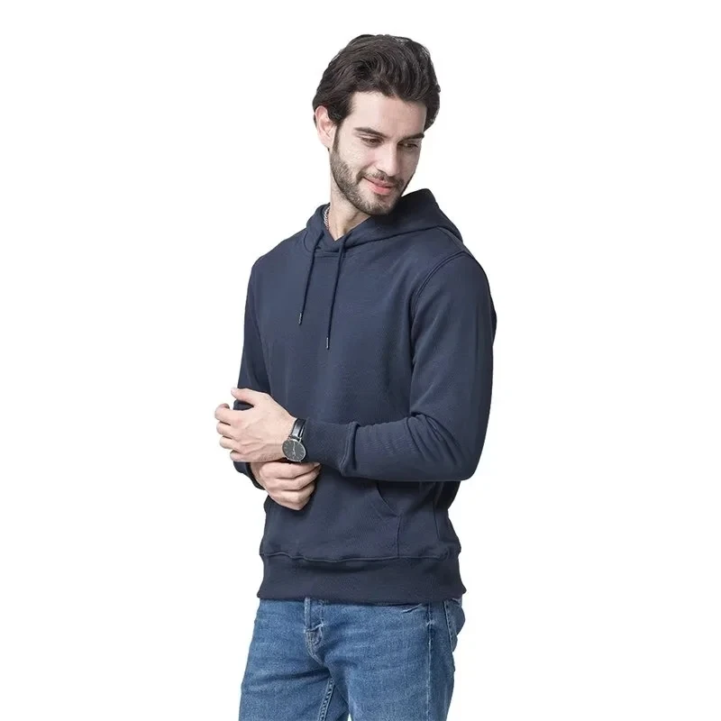 Hooded Sweatshirt Men S-5XL Jumpers Soft Oversized Hoodie Light Plate Long Sleeve Pullover Solid Women Couple Clothes Print Logo