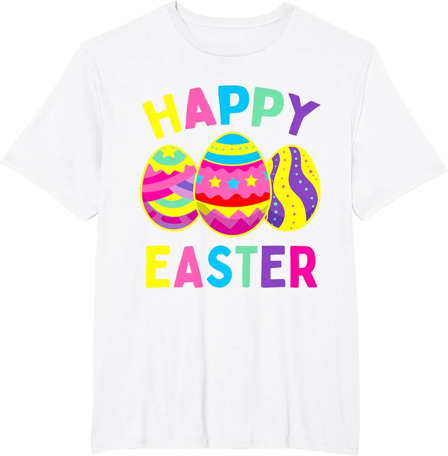 Happy Easter Day Cute Colorful Egg Hunting Women Boys Girls T-Shirt Women Clothing Streetwear Graphic T Shirts