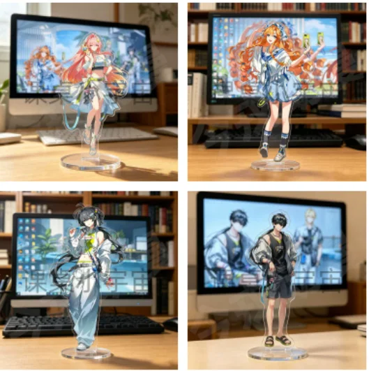 Anime Wuthering Waves Aemeath LYNAE Sigrika Acrylic Stand Figure Model Plate Cosplay Collection Desktop Decor Gifts XYZ