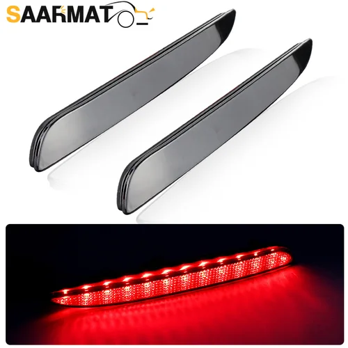 Imagen 1 del producto 1 par de luces LED reflectoras de freno trasero lámpara antiniebla para Mazda 3 2010 2011 2012 2013 2014 2015 lámpara de advertencia de parachoques trasero accesorios de coche