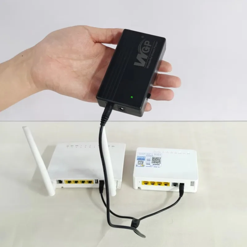 

Uninterruptible Power Router Wireless Backup DC 12V 2A 2600mAh Battery Powered Mini Wireless Router Modem