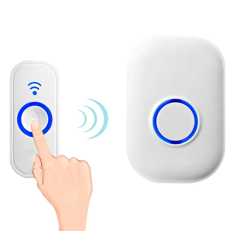 QWICALL  Wireless Home Door Bell Welcome Smart Long Distance Home SOS Call Button for elder healthcare