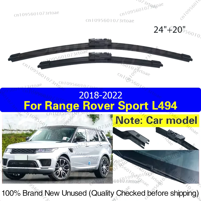 

Car Front Wiper Blades For Range Rover Sport L494 2018 - 2022 MK2 Windshield Windscreen Window Rain Brush Car Accessories 24"20"