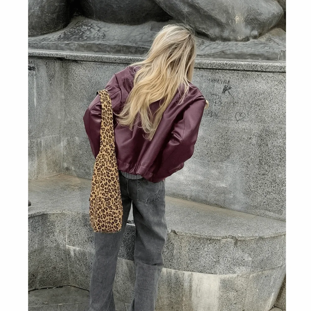 Chaqueta de cuero PU vintage, - Motorcycle Gear Outfit reseña y precio