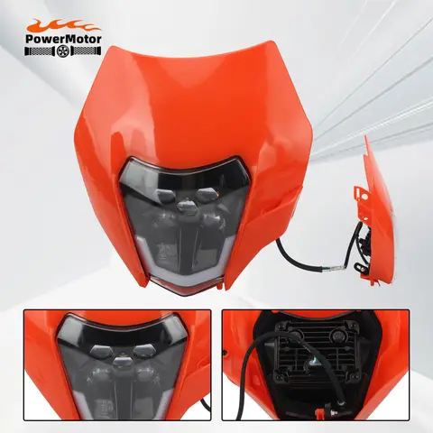 Motocross Headlamp Headlight For KTM EXC SXF MX Dirt Bike 2012-2016 Tuning Motorcycle Head Light Fairing Parts